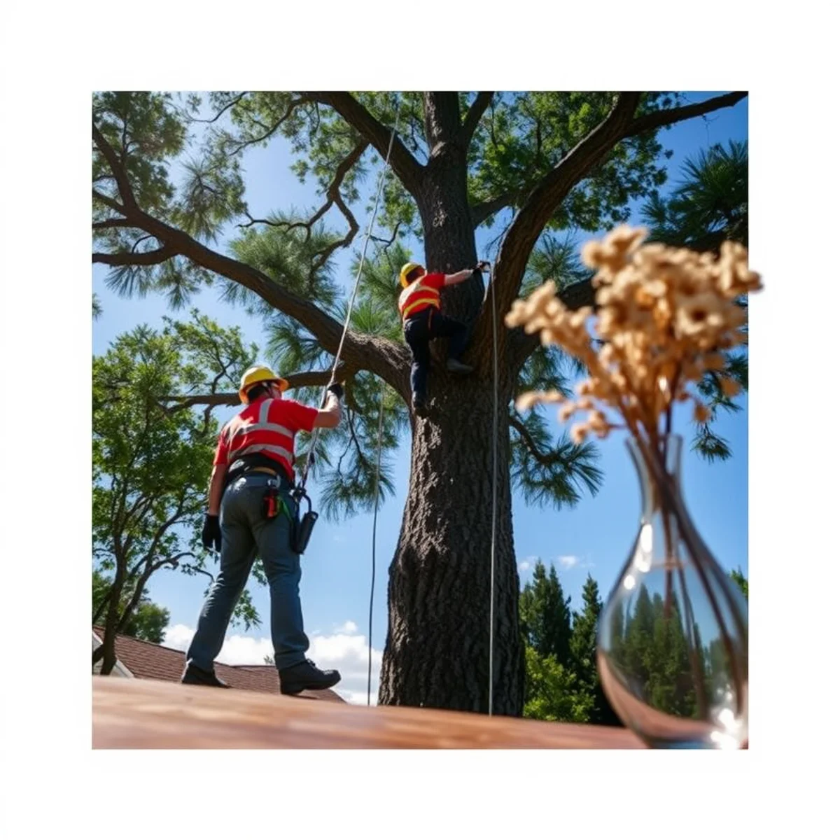 Hazardous drop zone perimeter assessment for lightning-damaged tree in Fort Myers