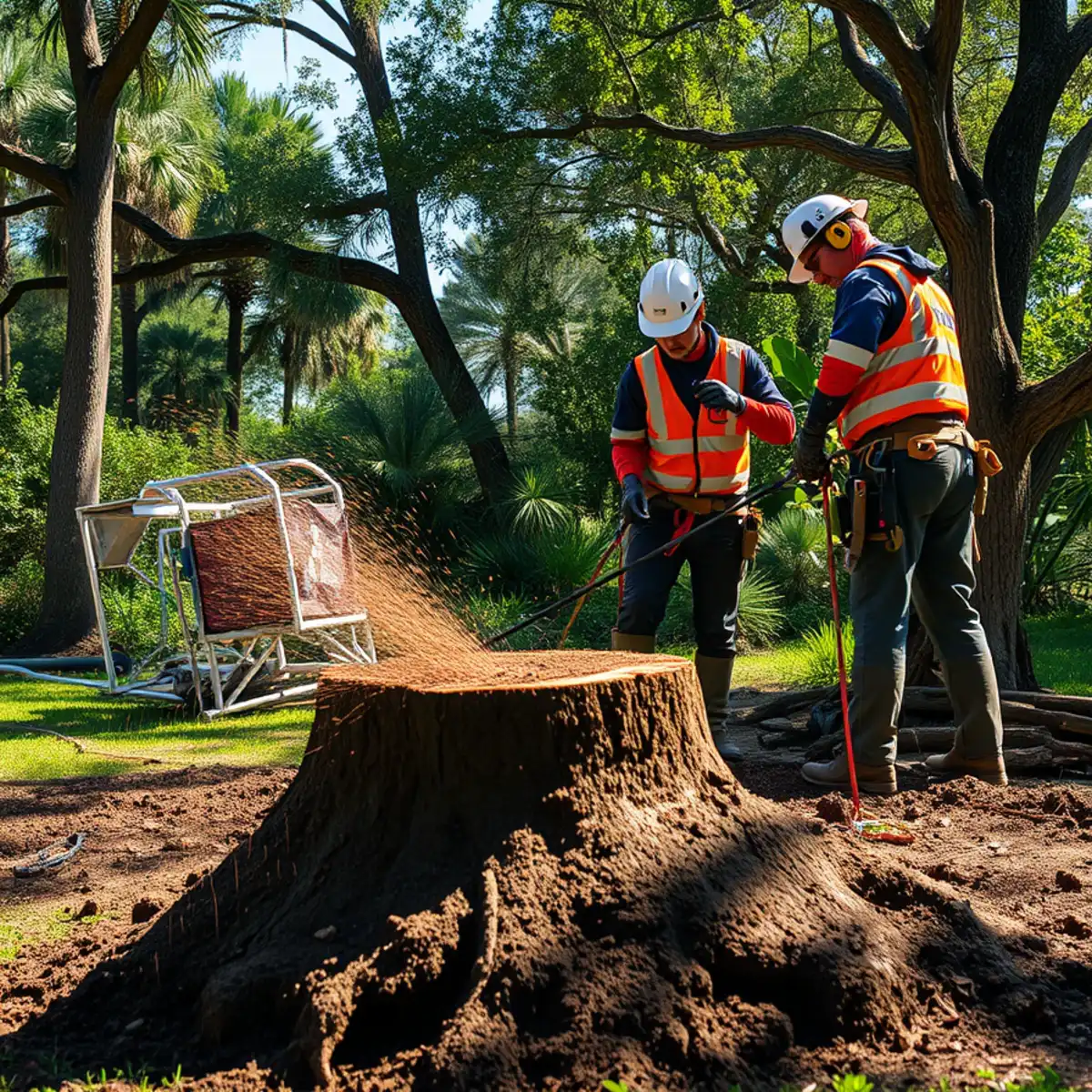 Stump Grinding vs. Stump Digging: Protecting Underground Utilities in Lehigh Acres