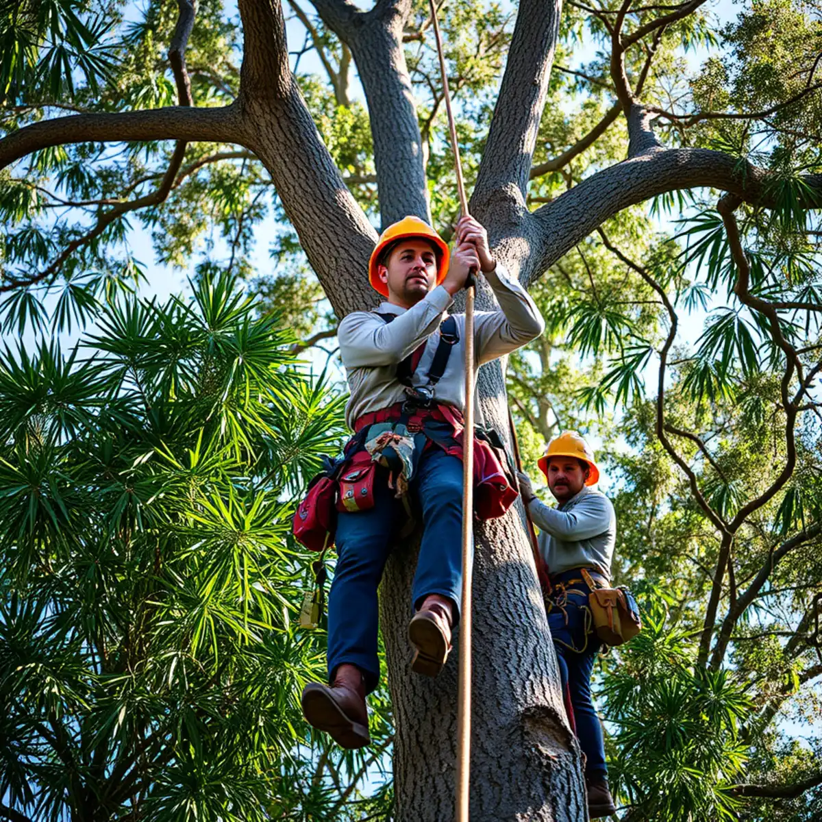 Traditional Rope and Saddle Tree Climbing: Why It Protects Your Lehigh Acres Yard