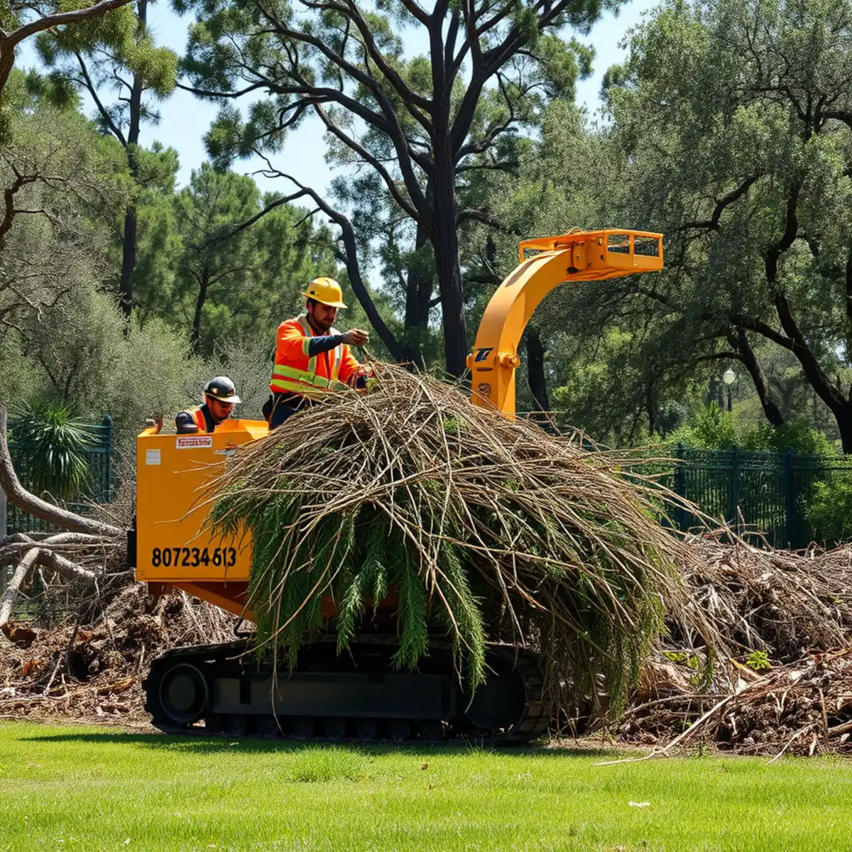 Brush Chipping & Yard Clearing in Lehigh Acres FL - T's Trees and Landscaping