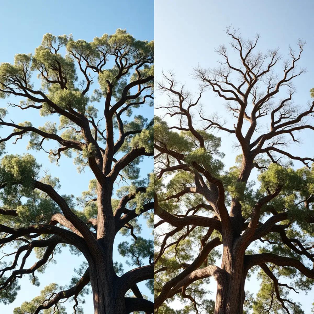Canopy Thinning & Hurricane Prep in action by professional tree climbers in Lehigh Acres