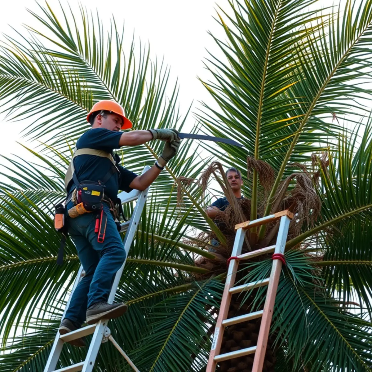 Palm Tree Trimming & Skinning in Lehigh Acres FL - T's Trees and Landscaping