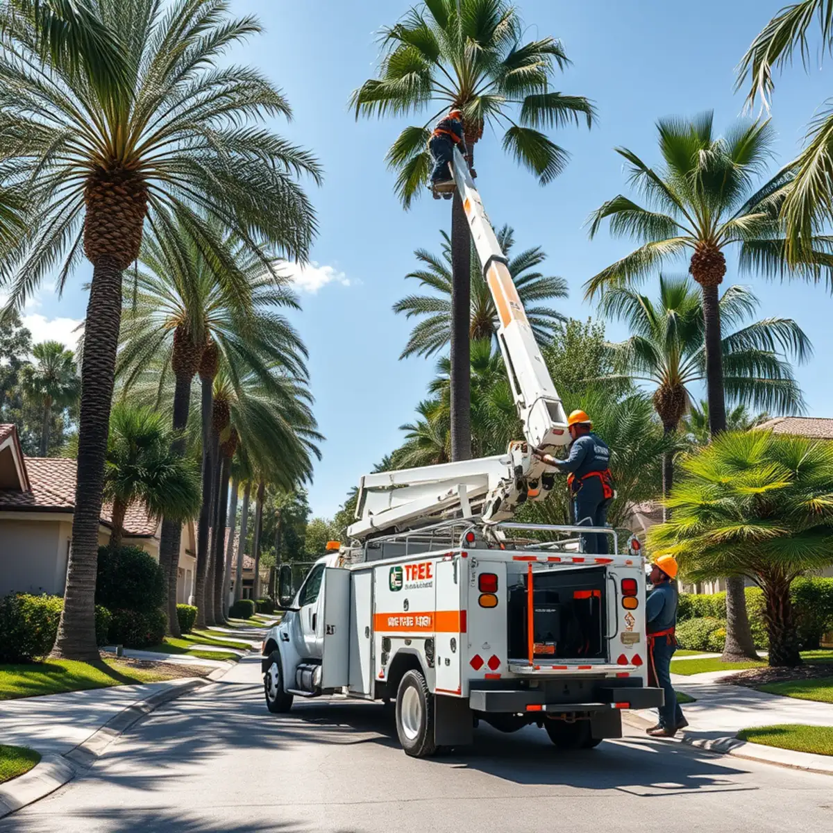 Tree service crew working in Babcock Ranch FL