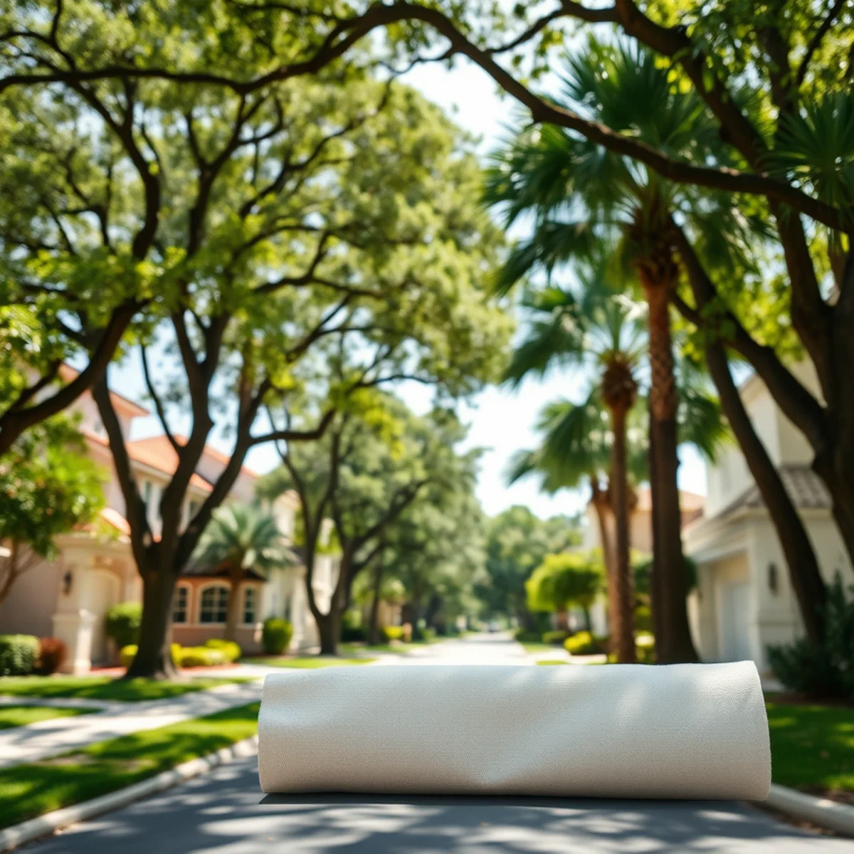 Residential tree canopy and properties in Boca Raton FL