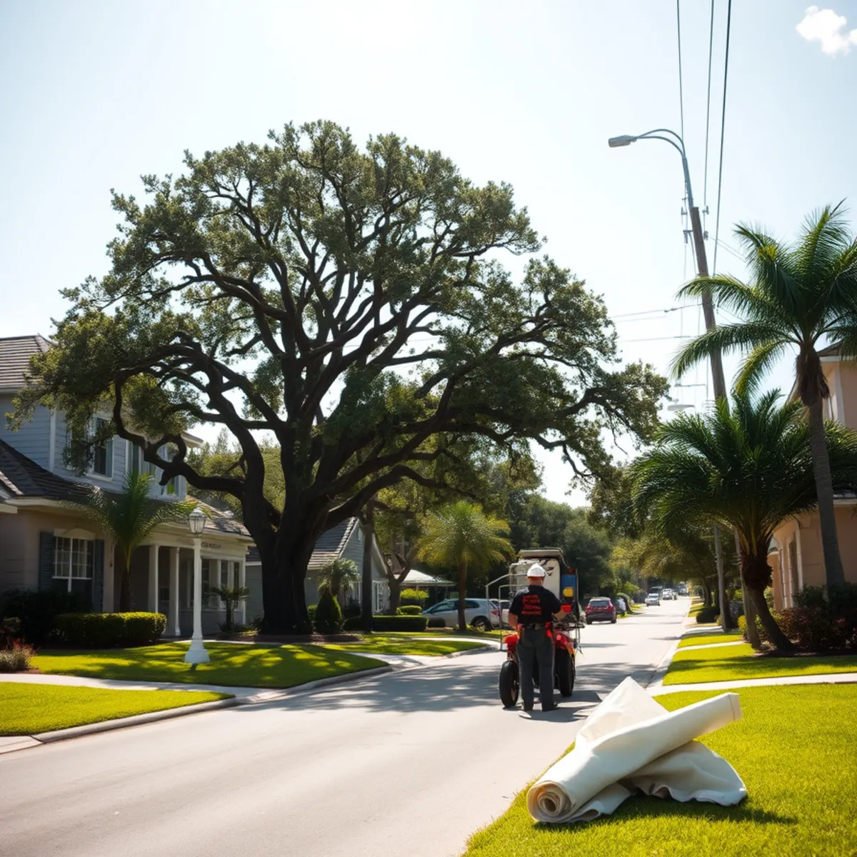 Residential tree canopy and properties in Bonita Springs FL
