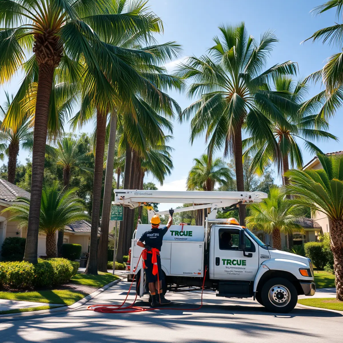 Tree service crew working in Bonita Springs FL
