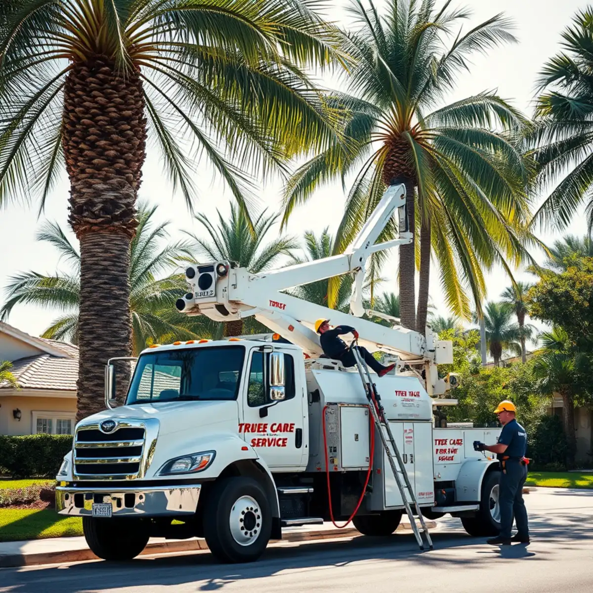 Tree service crew working in Cape Coral FL