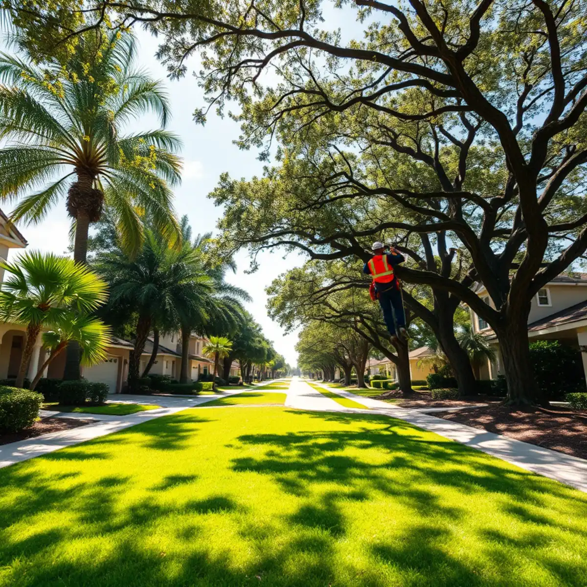 Residential tree canopy and properties in Coral Springs FL