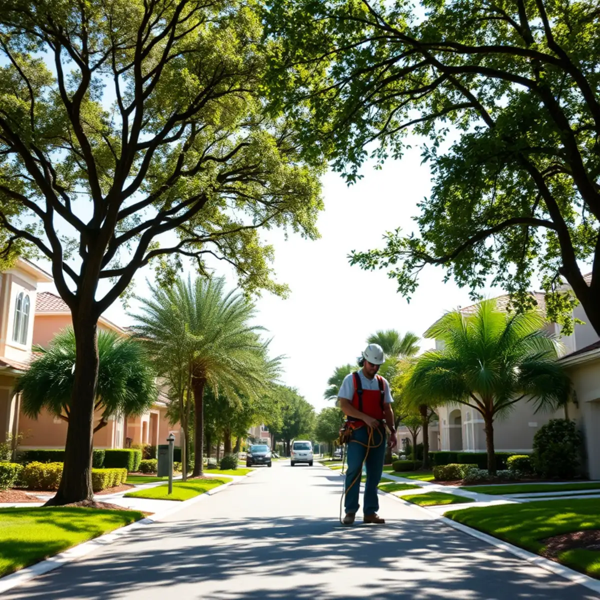 Residential tree canopy and properties in Gateway FL