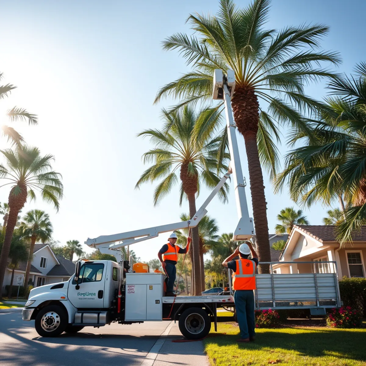 Tree service crew working in Gateway FL