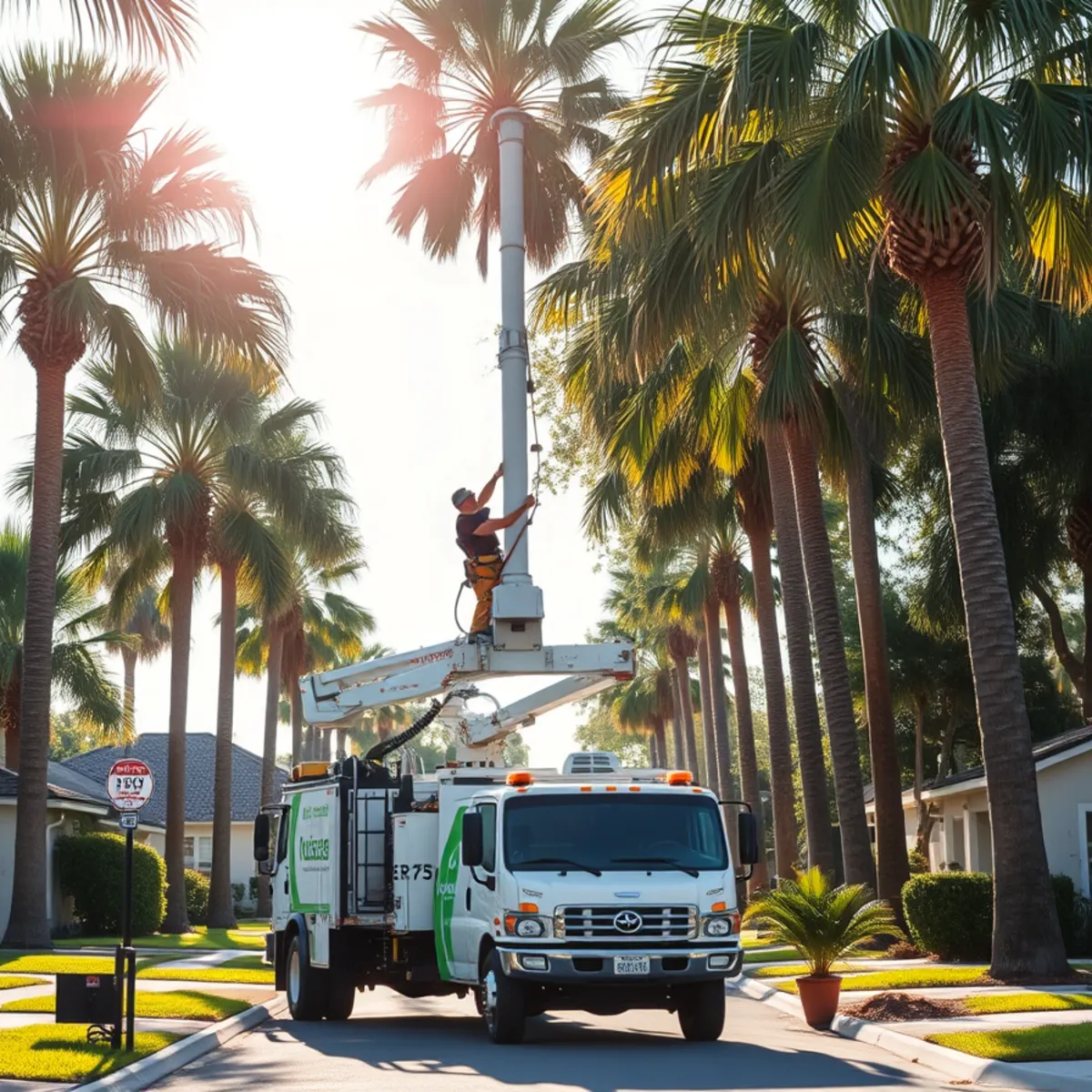 Tree service crew working in Immokalee FL