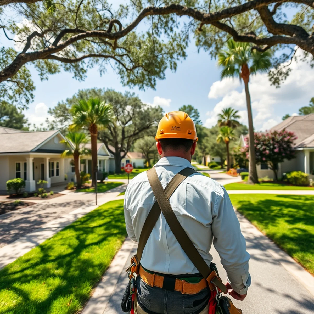 Residential tree canopy and properties in Lake Placid FL