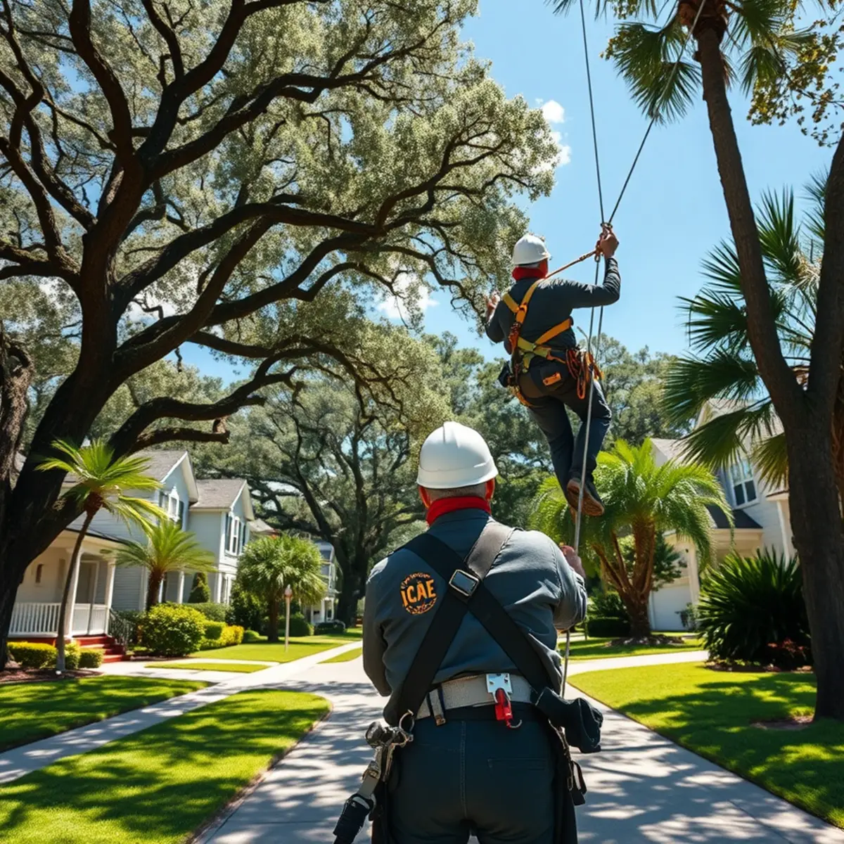 Residential tree canopy and properties in Lakeland FL