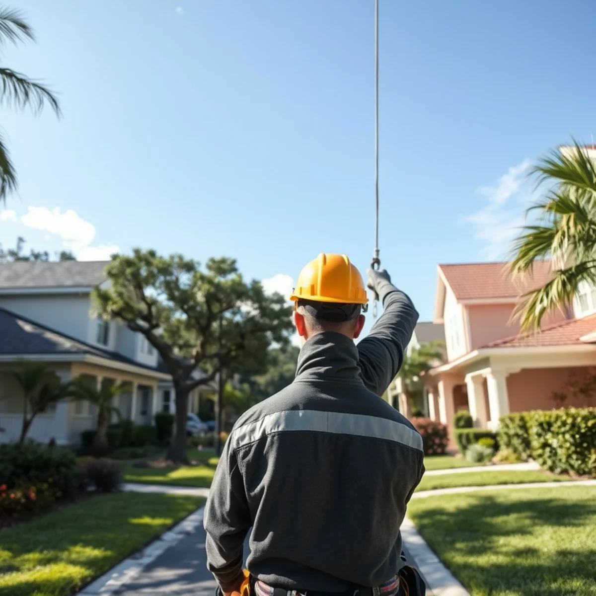 Residential tree canopy and properties in Lee County FL