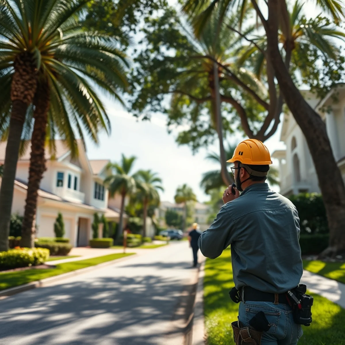 Residential tree canopy and properties in Naples FL