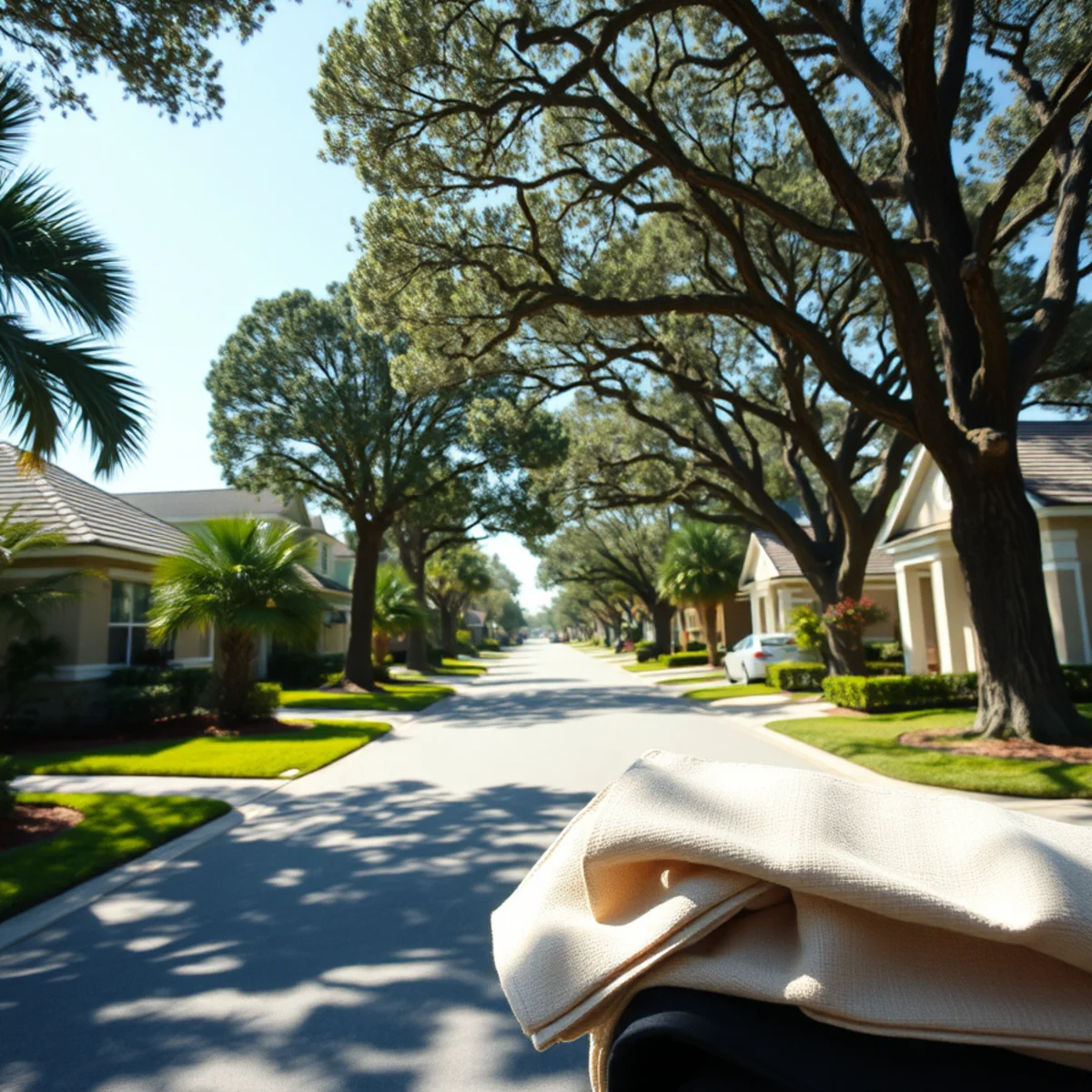 Residential tree canopy and properties in Rotonda West FL