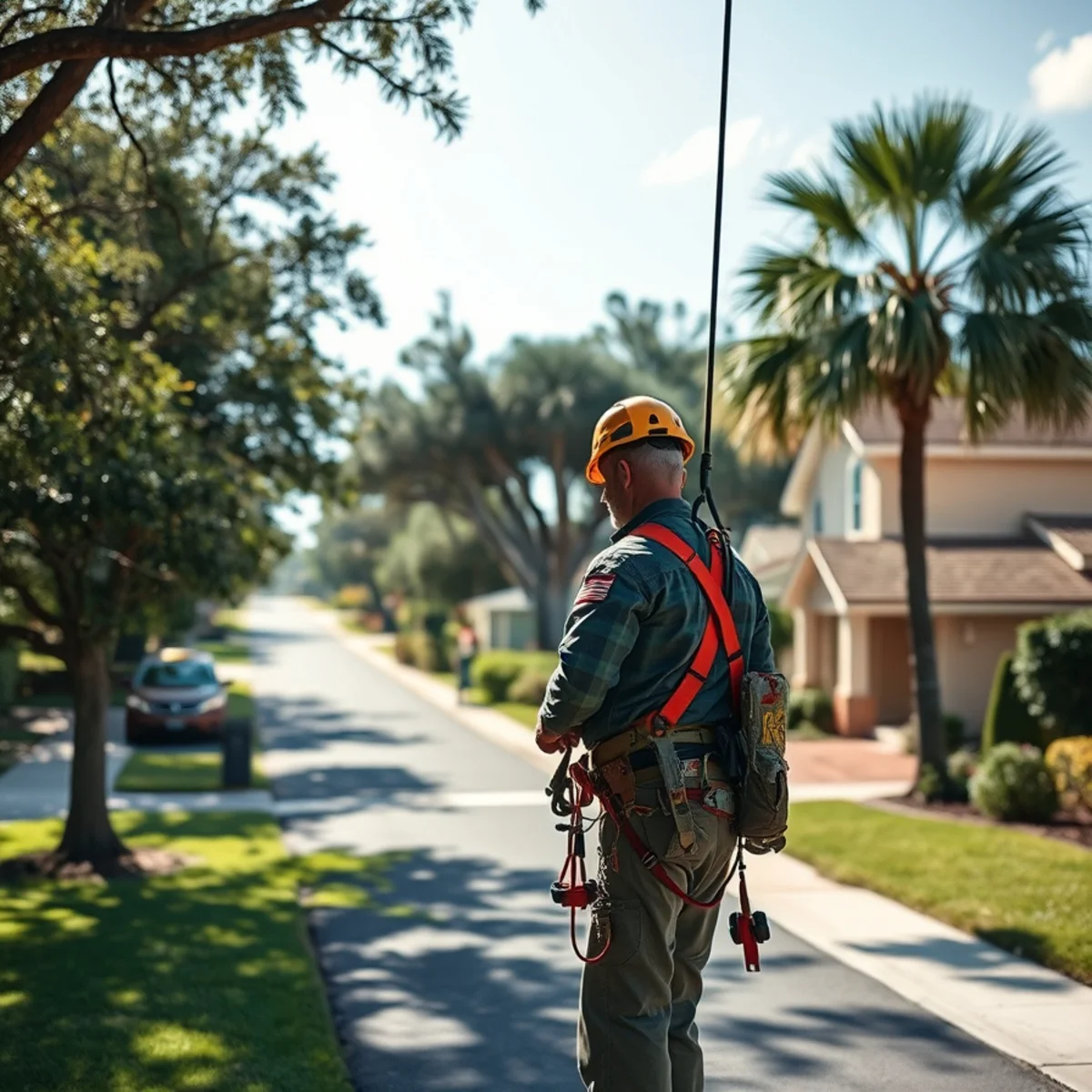 Residential tree canopy and properties in Sebring FL