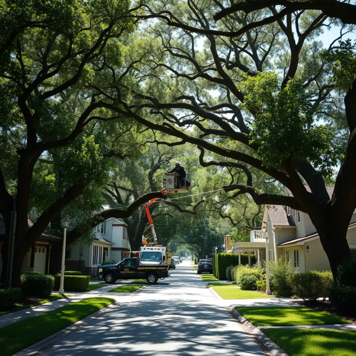 Residential tree canopy and properties in Tampa FL