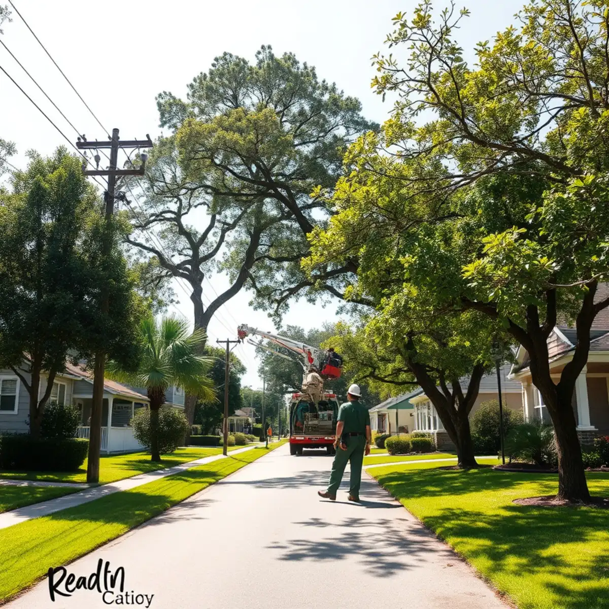Residential tree canopy and properties in Tice FL