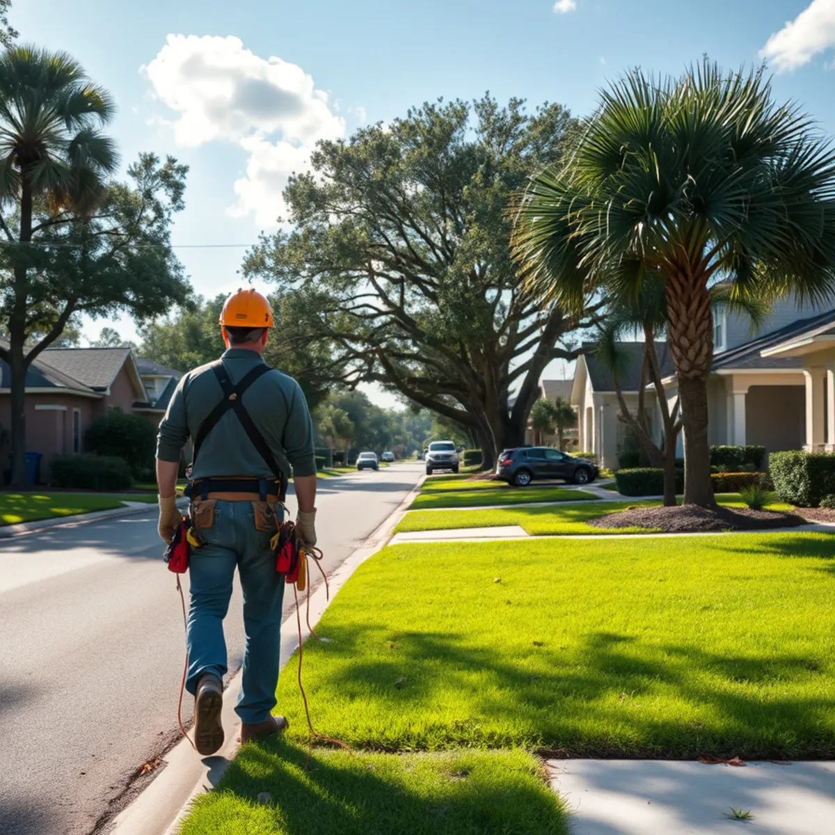 Residential tree canopy and properties in Wauchula FL