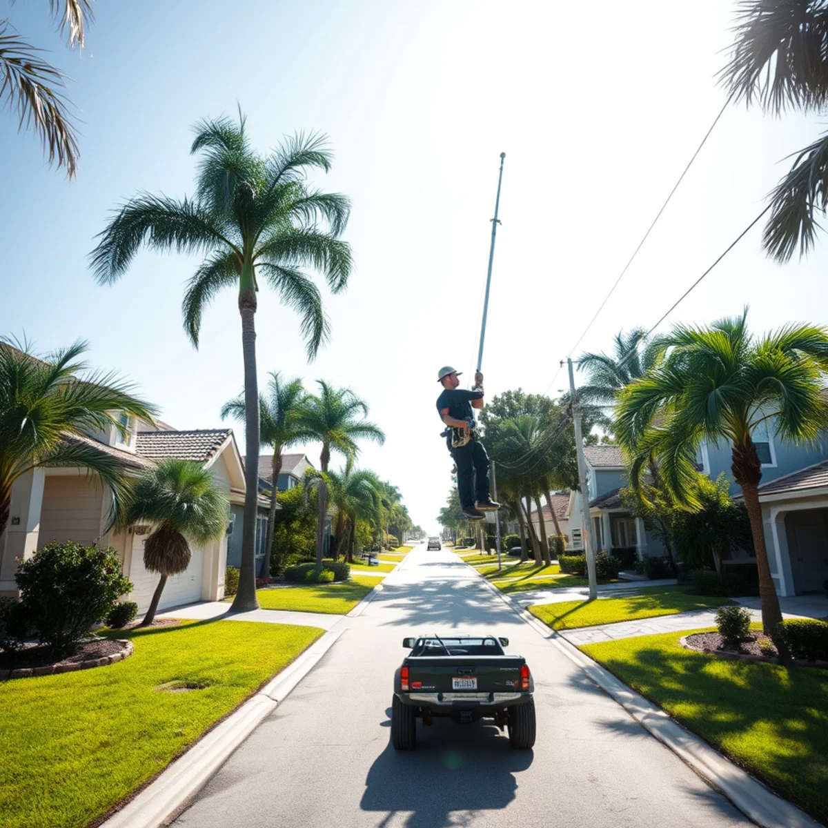 Residential tree canopy and properties in Winter Haven FL